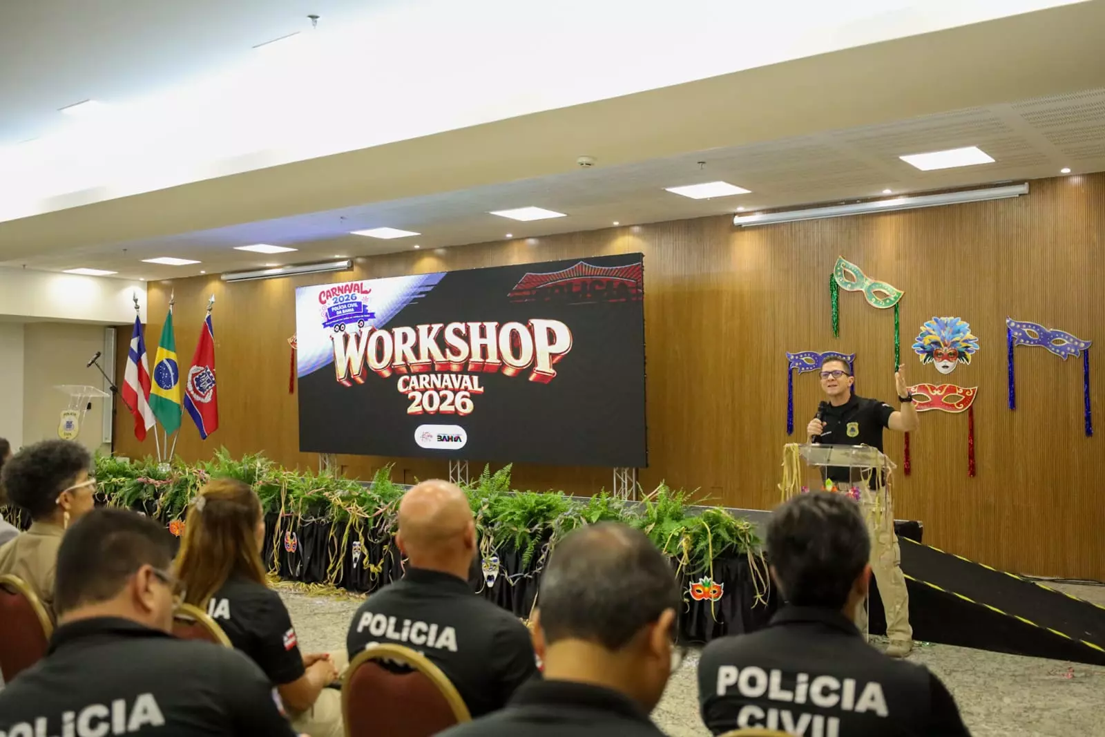 Workshop prepara servidores para atuação integrada no Carnaval 2026