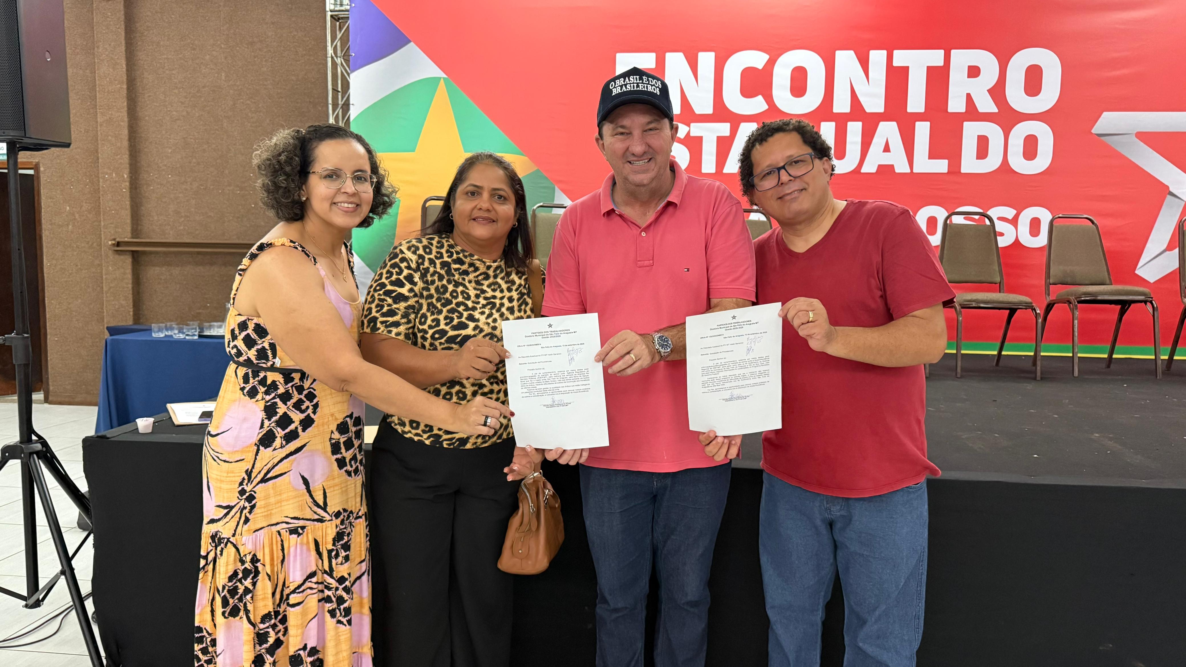 Encontro Estadual do PT reúne lideranças em Cuiabá e recebe demandas de São Félix do Araguaia