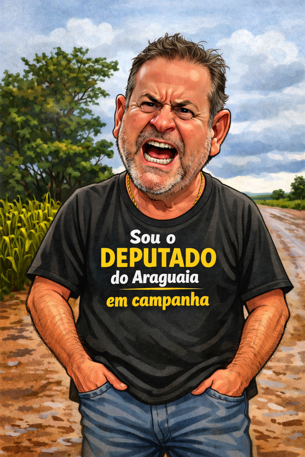 A BR-158 e o milagre eleitoral: a estrada some, o deputado aparece