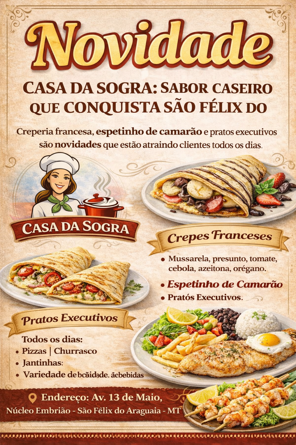 CASA DA SOGRA: SABOR CASEIRO QUE CONQUISTA SÃO FÉLIX DO ARAGUAIA