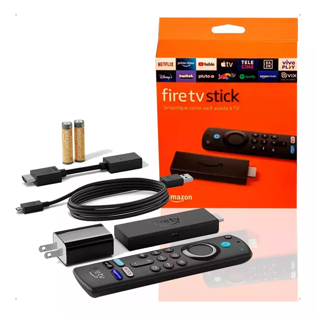 Fire TV Stick Amazon 3ª Geração – Full HD com Alexa - Qualy