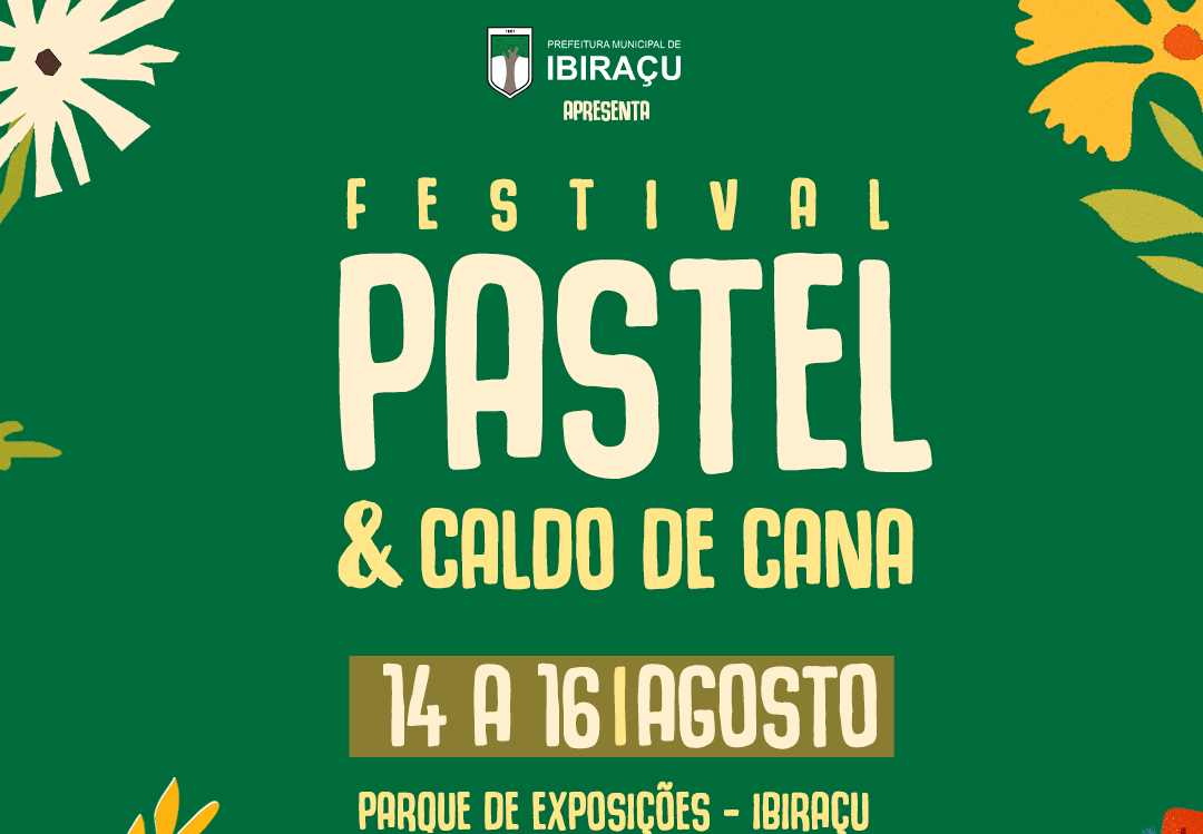 Ibiraçu se prepara para o tradicional Festival do Pastel e Caldo de Cana com entrada gratuita