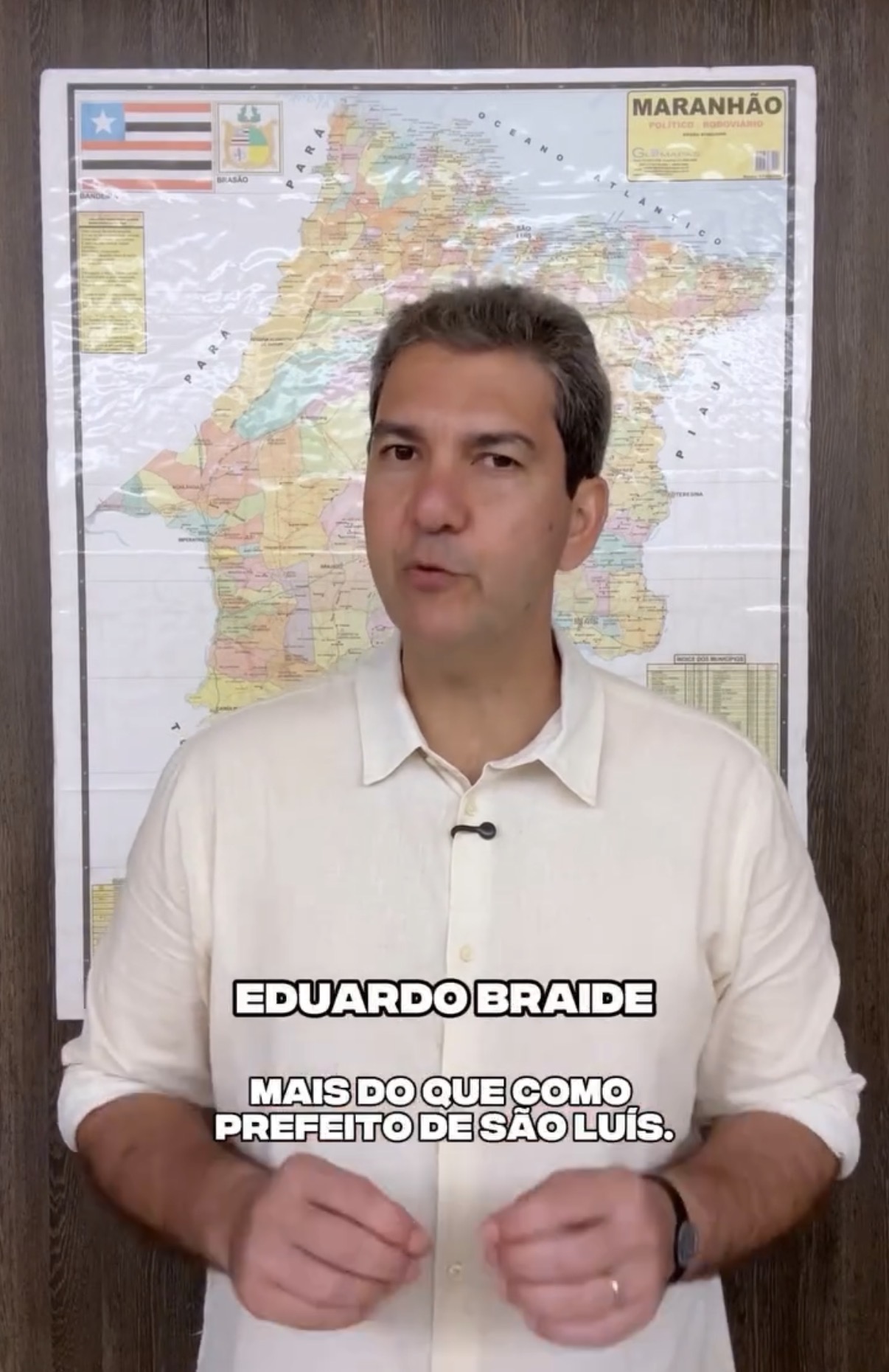 FIM DO MISTÉRIO: BRAIDE ROMPE O SILÊNCIO E ANUNCIA SUA PRE-CANDIDATURA AO GOVERNO DO MARANHÃO