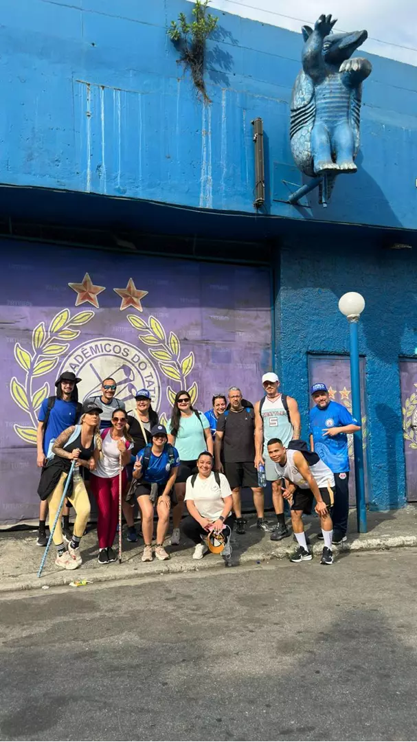 Muriel Quixaba faz o Caminho da Fé com romeiros da Acadêmicos do Tatuapé até Aparecida