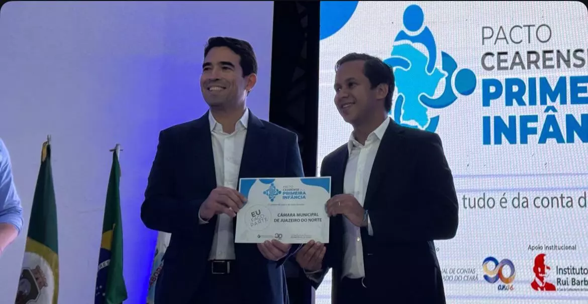 Presidente da Câmara de Juazeiro do Norte, Felipe Vasques, participa de encontro regional do Pacto pela Primeira Infância promovido pelo TCE