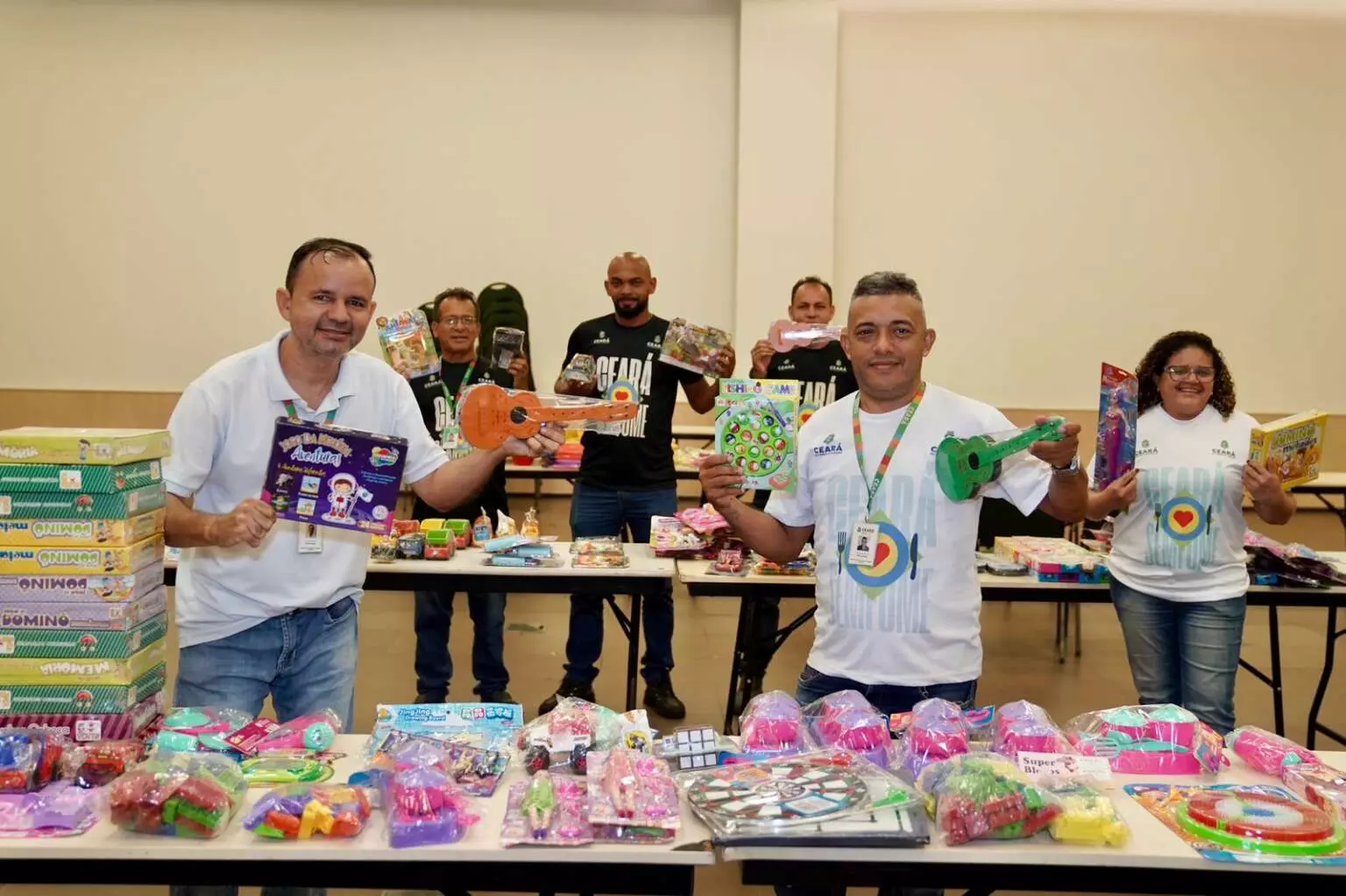 Campanha Natal Ceará Sem Fome inicia arrecadação e triagem de brinquedos no Centro de Eventos