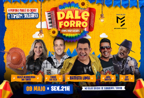 Batista Lima, Forró do Tico e outras atrações animam o Dale Forró das Antigas