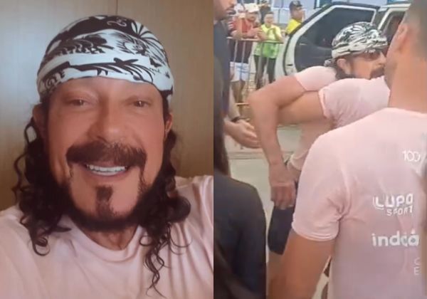 Bell Marques passa mal em corrida e é amparado por equipe; veja vídeo