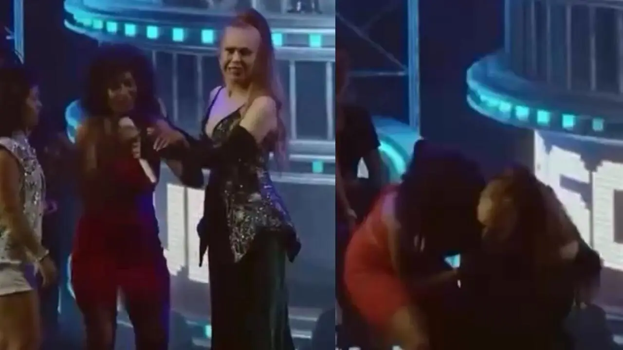 Joelma tira microfone à força de fã após ser criticada em show; assista o vídeo.