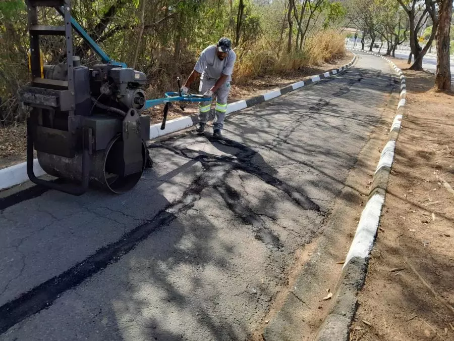Resumo Zeladoria: Ciclovia do Anel Viário recebe melhorias no piso asfáltico