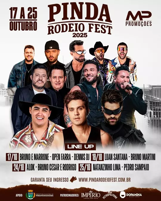 Pinda Rodeio Fest 2025: Line-Up de Luxo e Correria por Ingressos Marcam a Espera do Maior Evento do Ano