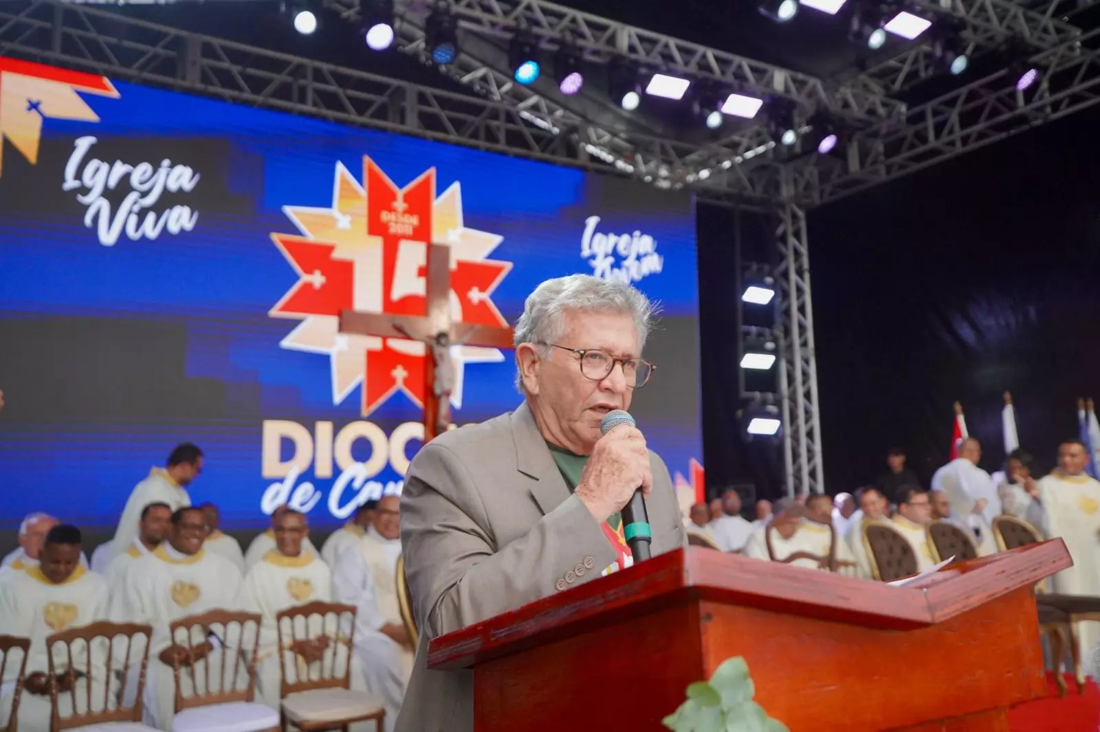 Prefeito Luís Caetano destaca relação histórica com Diocese de Camaçari durante celebração dos 15 anos