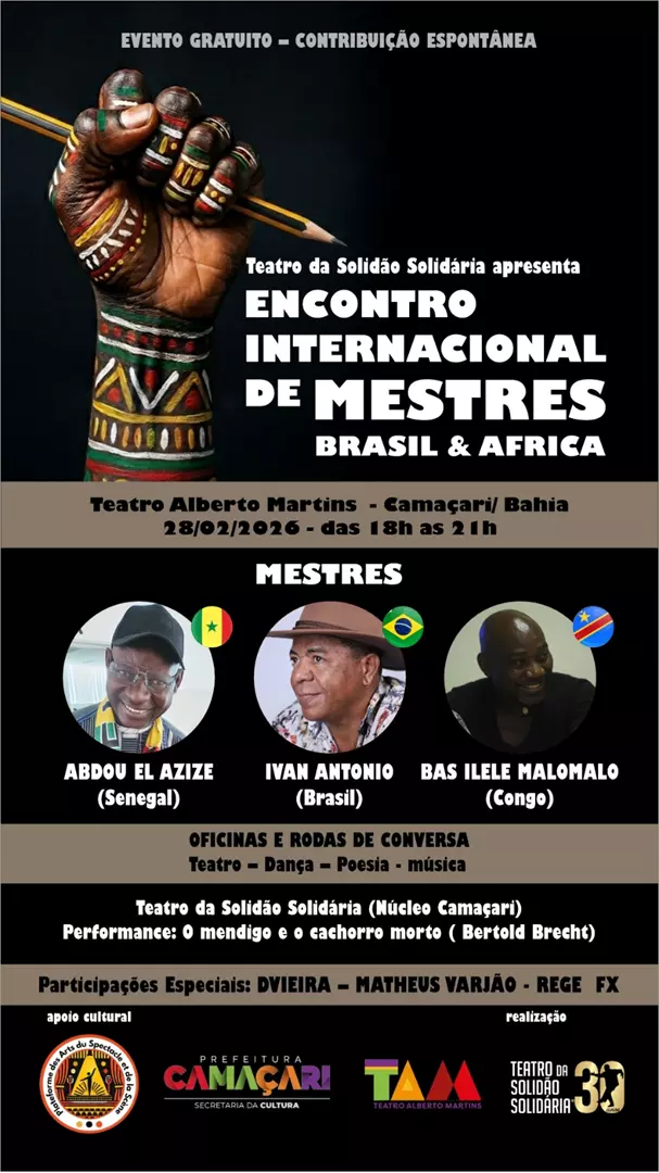 Encontro internacional, espetáculo e oficina são destaques na agenda cultural do fim de semana